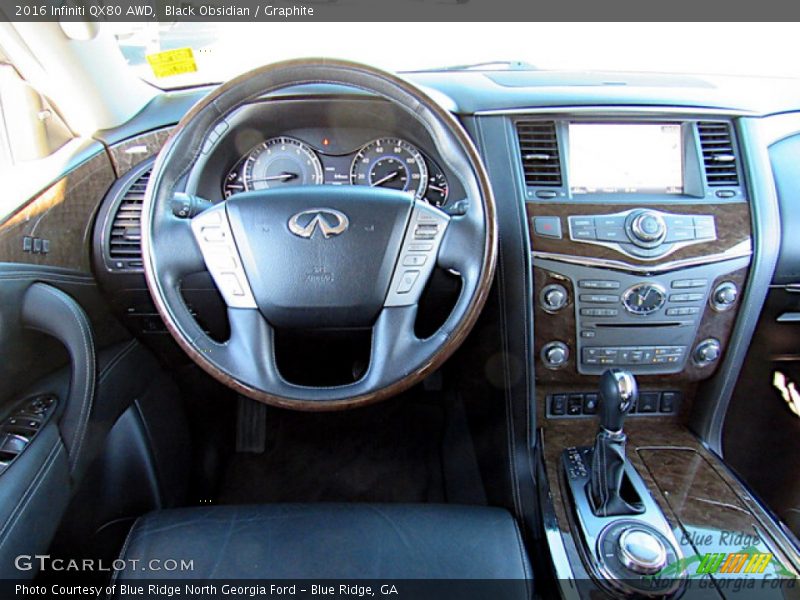 Black Obsidian / Graphite 2016 Infiniti QX80 AWD