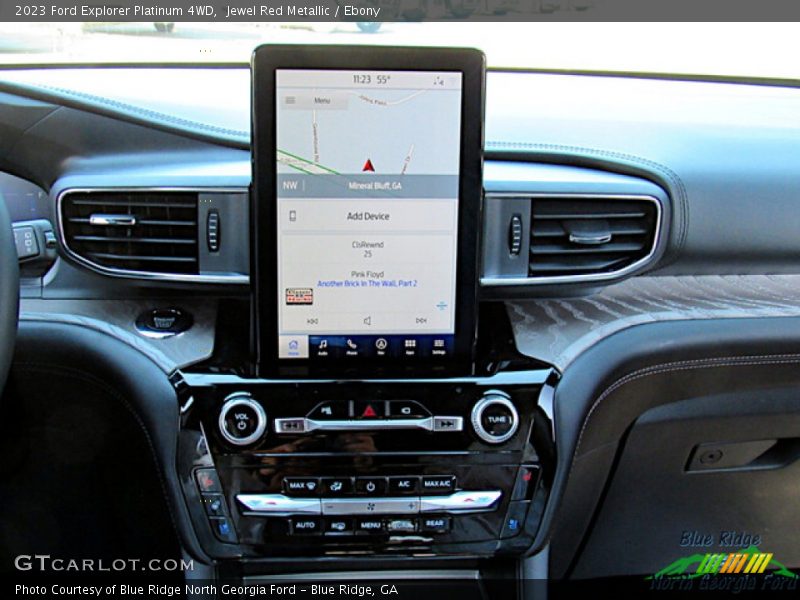 Controls of 2023 Explorer Platinum 4WD