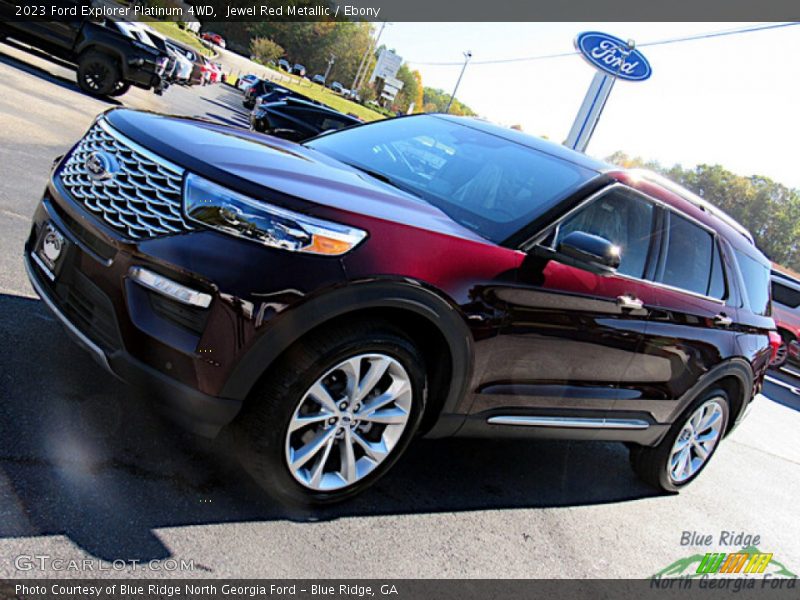 Jewel Red Metallic / Ebony 2023 Ford Explorer Platinum 4WD