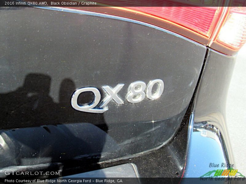 Black Obsidian / Graphite 2016 Infiniti QX80 AWD