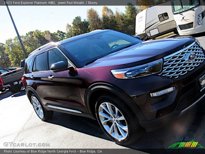 Jewel Red Metallic / Ebony 2023 Ford Explorer Platinum 4WD