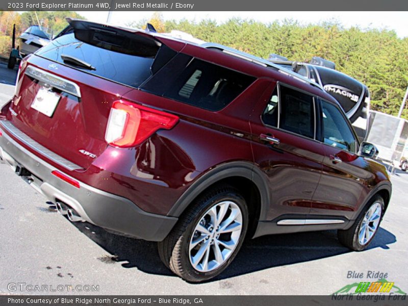 Jewel Red Metallic / Ebony 2023 Ford Explorer Platinum 4WD