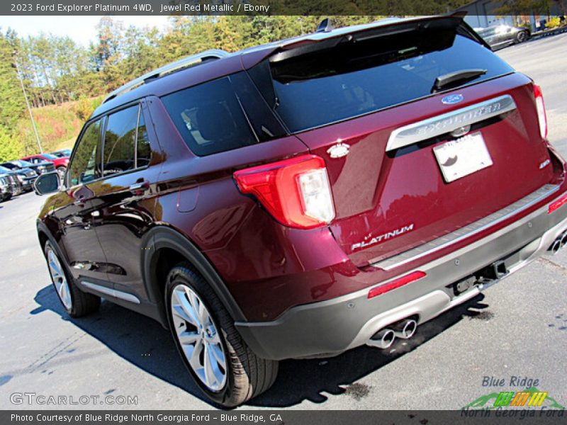 Jewel Red Metallic / Ebony 2023 Ford Explorer Platinum 4WD