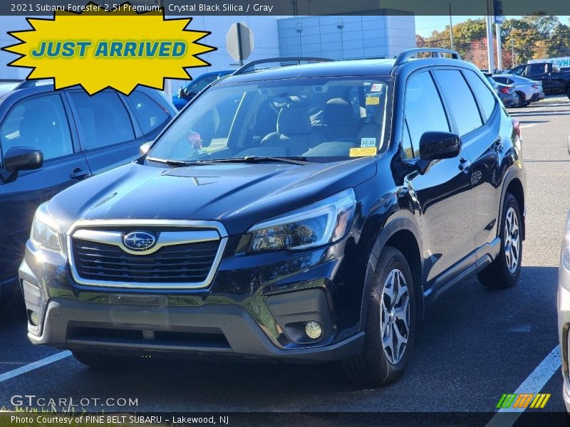 Crystal Black Silica / Gray 2021 Subaru Forester 2.5i Premium