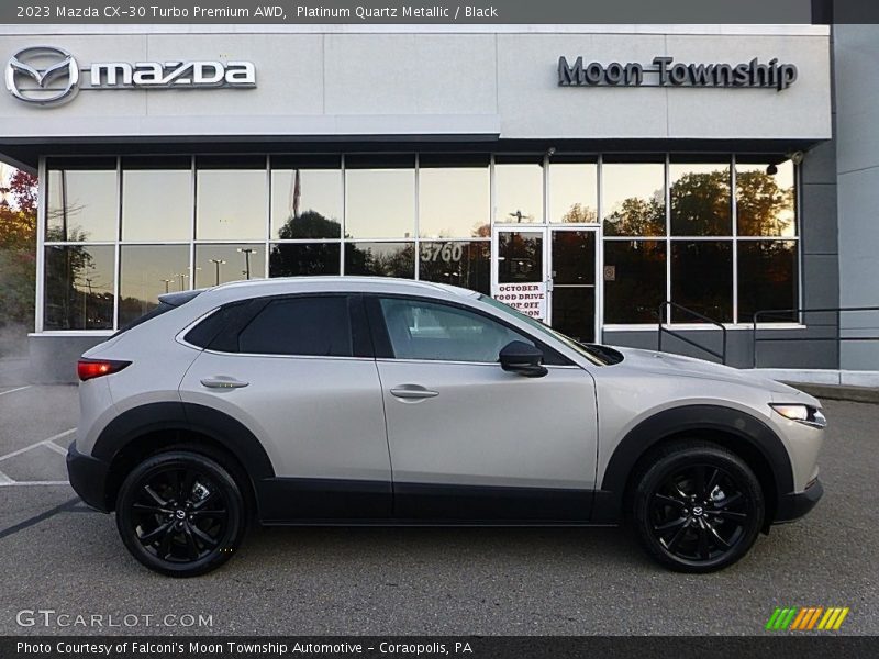 Platinum Quartz Metallic / Black 2023 Mazda CX-30 Turbo Premium AWD