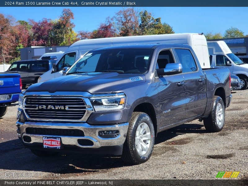 Granite Crystal Metallic / Black 2024 Ram 1500 Laramie Crew Cab 4x4