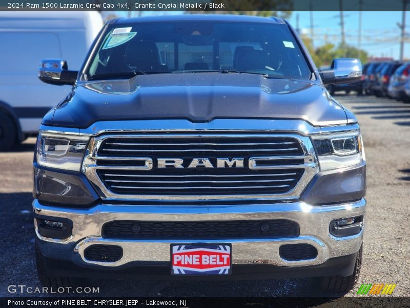 Granite Crystal Metallic / Black 2024 Ram 1500 Laramie Crew Cab 4x4
