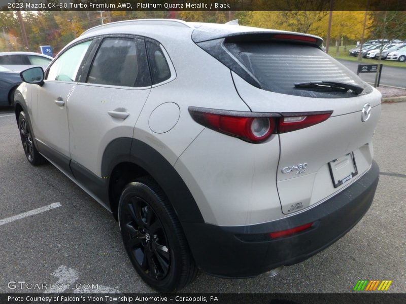 Platinum Quartz Metallic / Black 2023 Mazda CX-30 Turbo Premium AWD
