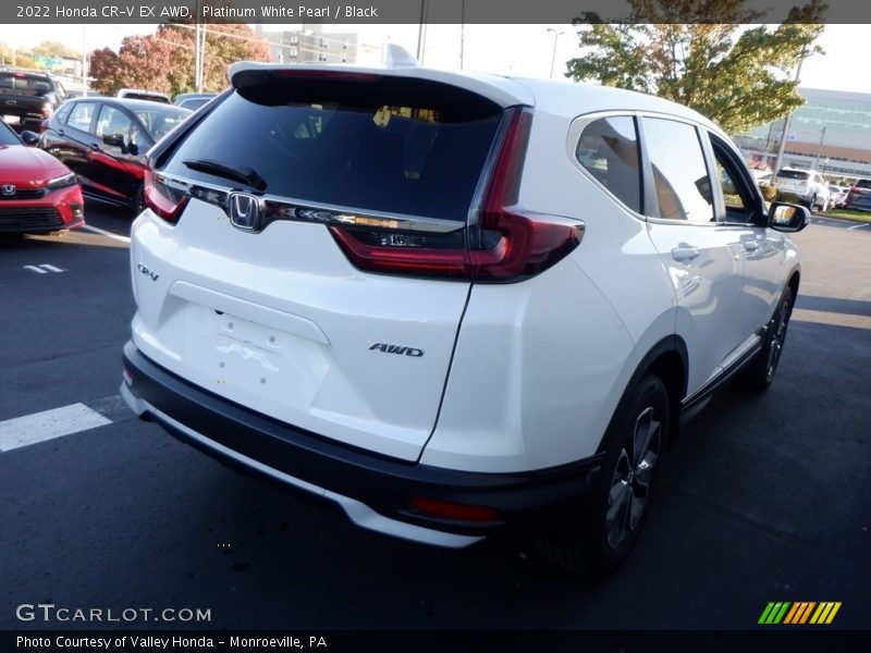 Platinum White Pearl / Black 2022 Honda CR-V EX AWD