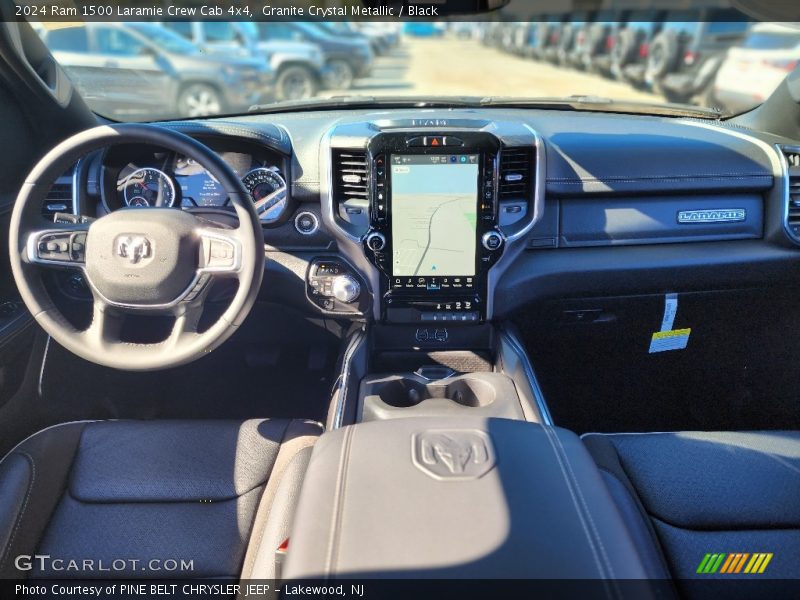 Granite Crystal Metallic / Black 2024 Ram 1500 Laramie Crew Cab 4x4