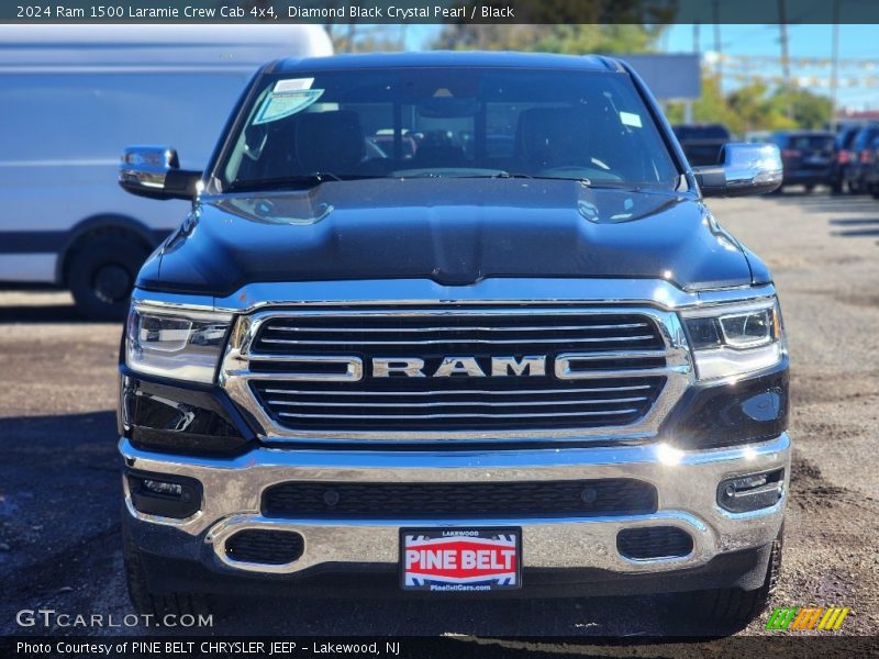 Diamond Black Crystal Pearl / Black 2024 Ram 1500 Laramie Crew Cab 4x4