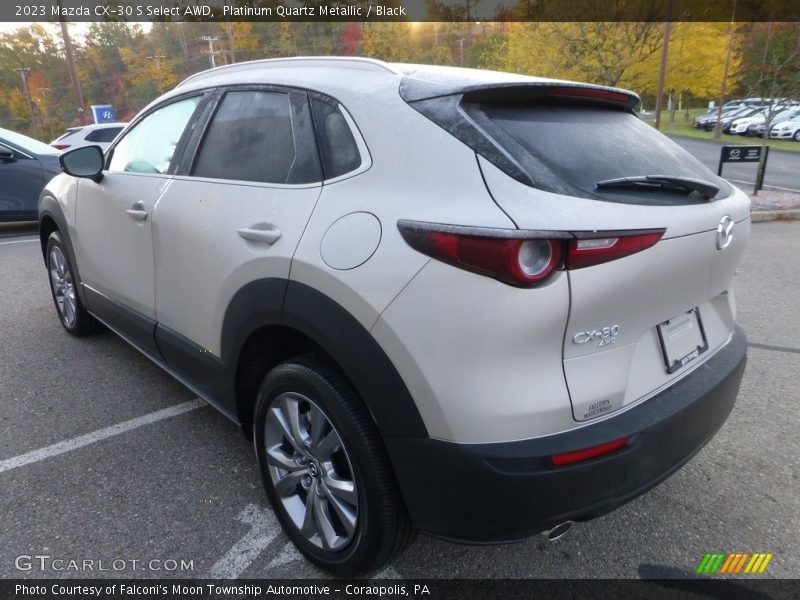 Platinum Quartz Metallic / Black 2023 Mazda CX-30 S Select AWD