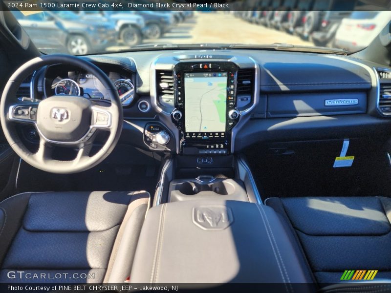 Diamond Black Crystal Pearl / Black 2024 Ram 1500 Laramie Crew Cab 4x4