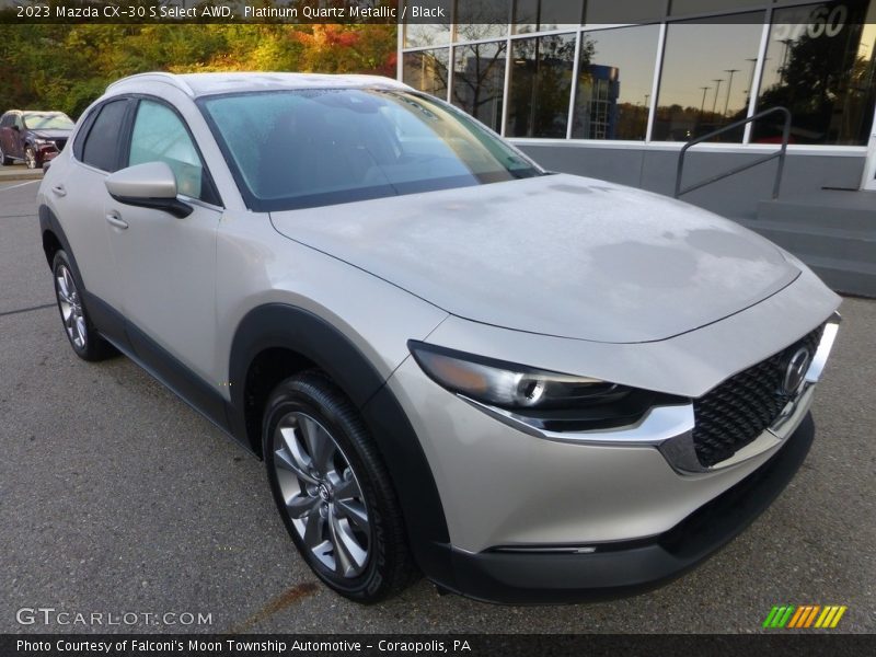 Platinum Quartz Metallic / Black 2023 Mazda CX-30 S Select AWD