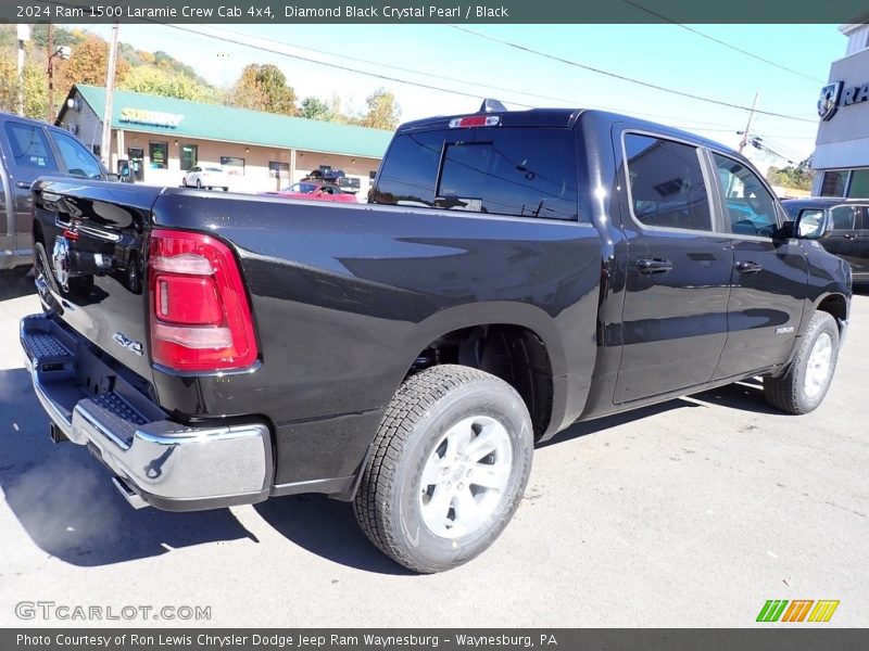 Diamond Black Crystal Pearl / Black 2024 Ram 1500 Laramie Crew Cab 4x4
