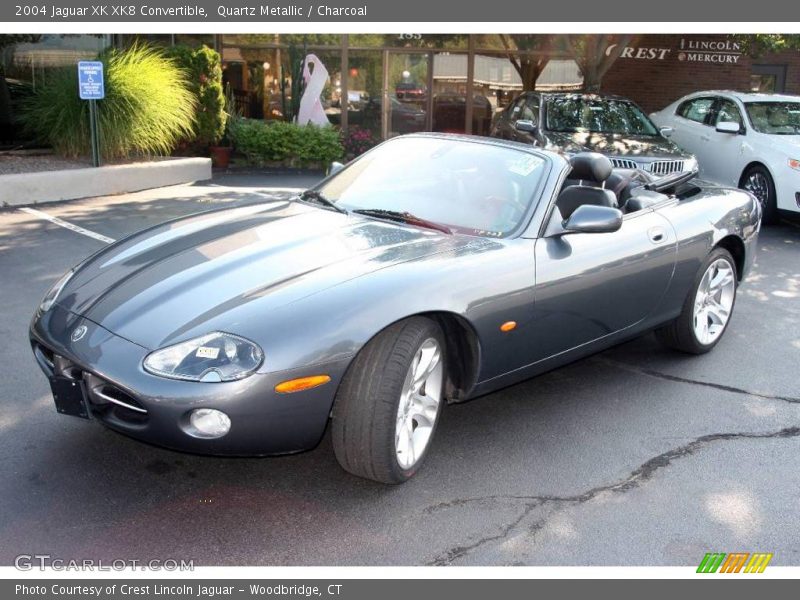 Quartz Metallic / Charcoal 2004 Jaguar XK XK8 Convertible