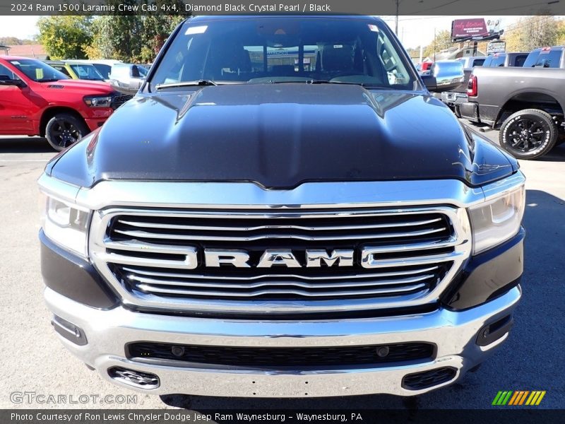 Diamond Black Crystal Pearl / Black 2024 Ram 1500 Laramie Crew Cab 4x4