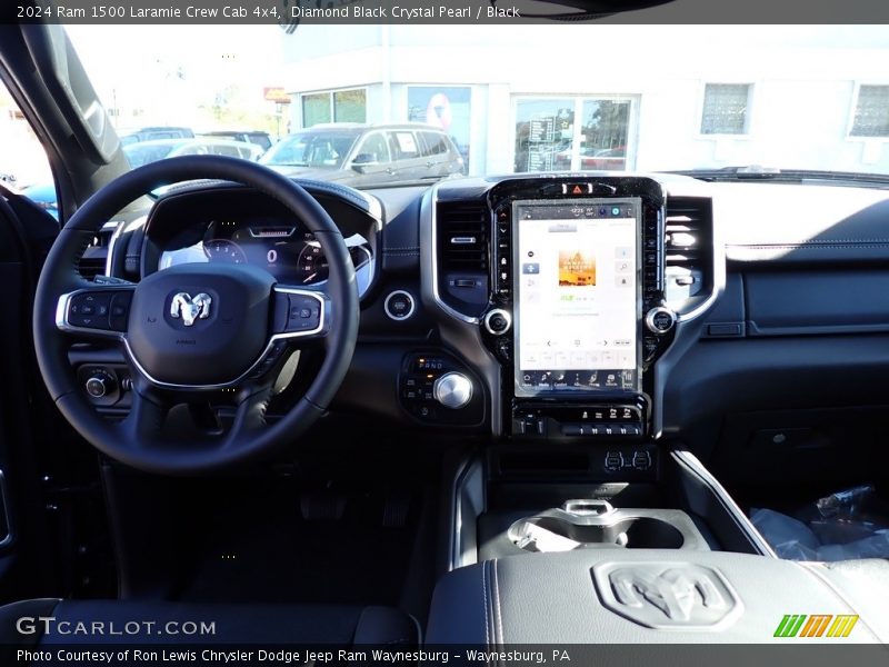Diamond Black Crystal Pearl / Black 2024 Ram 1500 Laramie Crew Cab 4x4