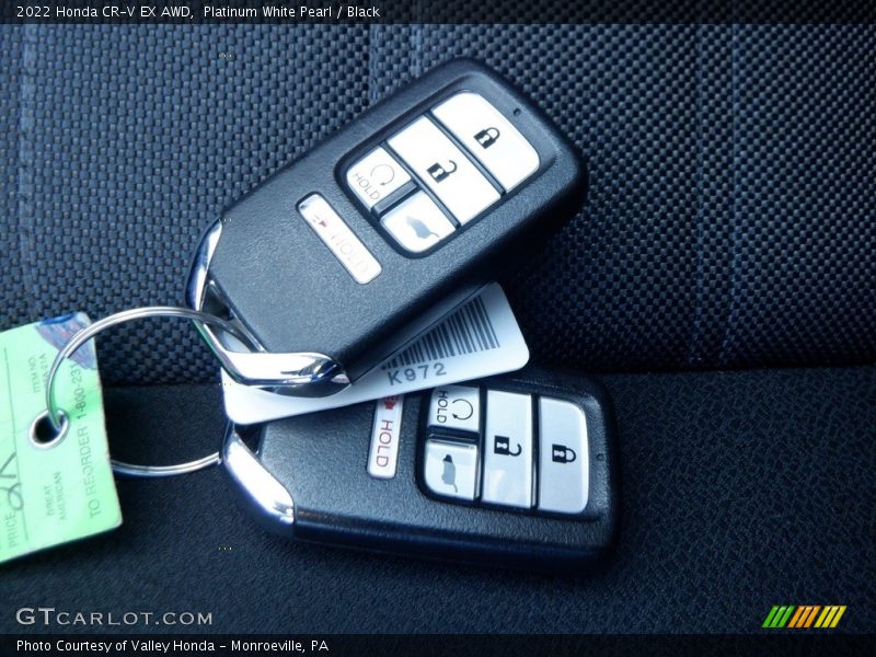 Keys of 2022 CR-V EX AWD