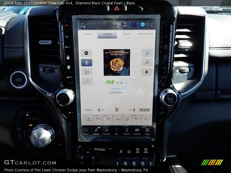 Controls of 2024 1500 Laramie Crew Cab 4x4