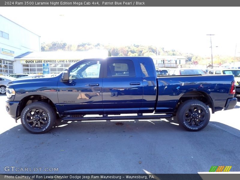  2024 3500 Laramie Night Edition Mega Cab 4x4 Patriot Blue Pearl