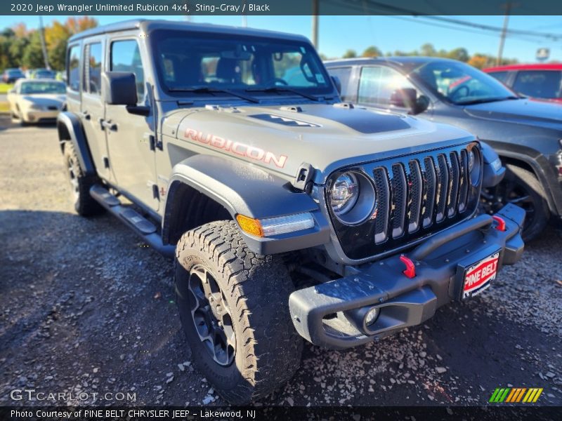 Sting-Gray / Black 2020 Jeep Wrangler Unlimited Rubicon 4x4