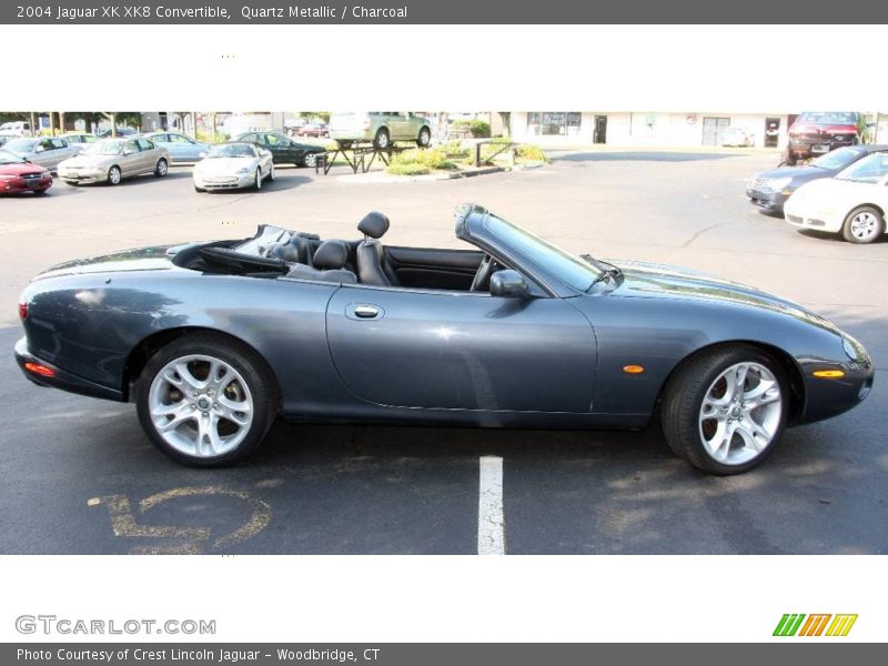 Quartz Metallic / Charcoal 2004 Jaguar XK XK8 Convertible
