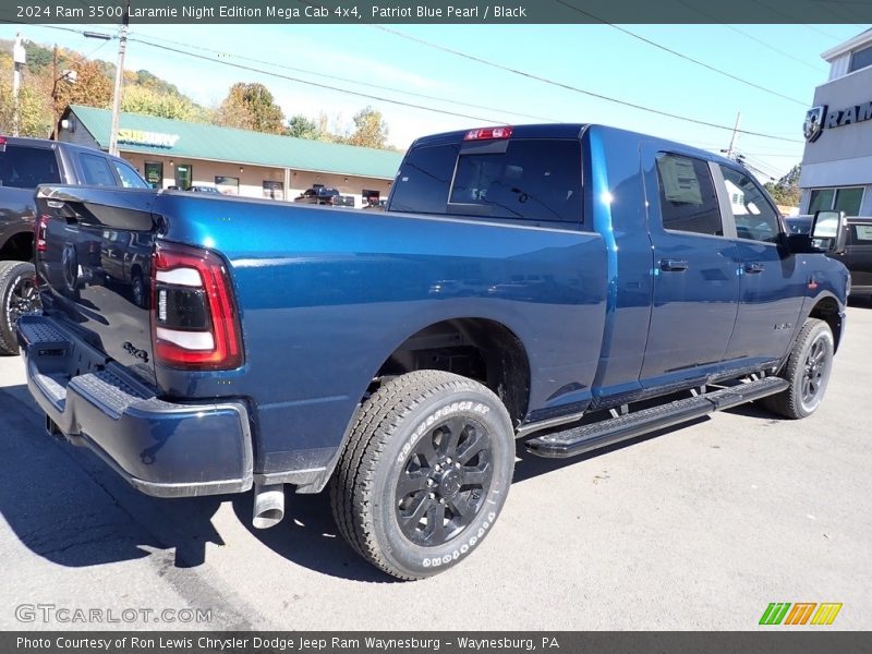  2024 3500 Laramie Night Edition Mega Cab 4x4 Patriot Blue Pearl