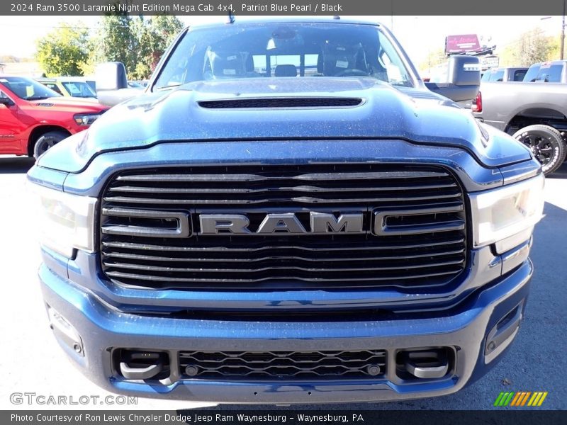 Patriot Blue Pearl / Black 2024 Ram 3500 Laramie Night Edition Mega Cab 4x4