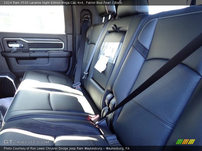 Rear Seat of 2024 3500 Laramie Night Edition Mega Cab 4x4