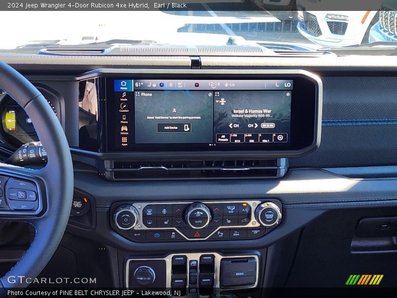 Controls of 2024 Wrangler 4-Door Rubicon 4xe Hybrid