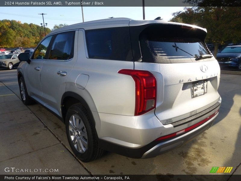 Typhoon Silver / Black 2024 Hyundai Palisade SEL AWD