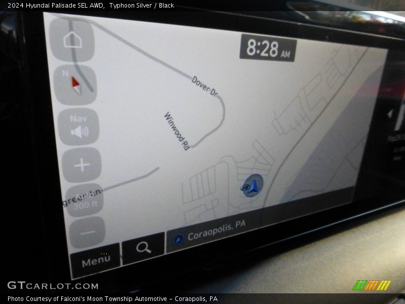 Typhoon Silver / Black 2024 Hyundai Palisade SEL AWD