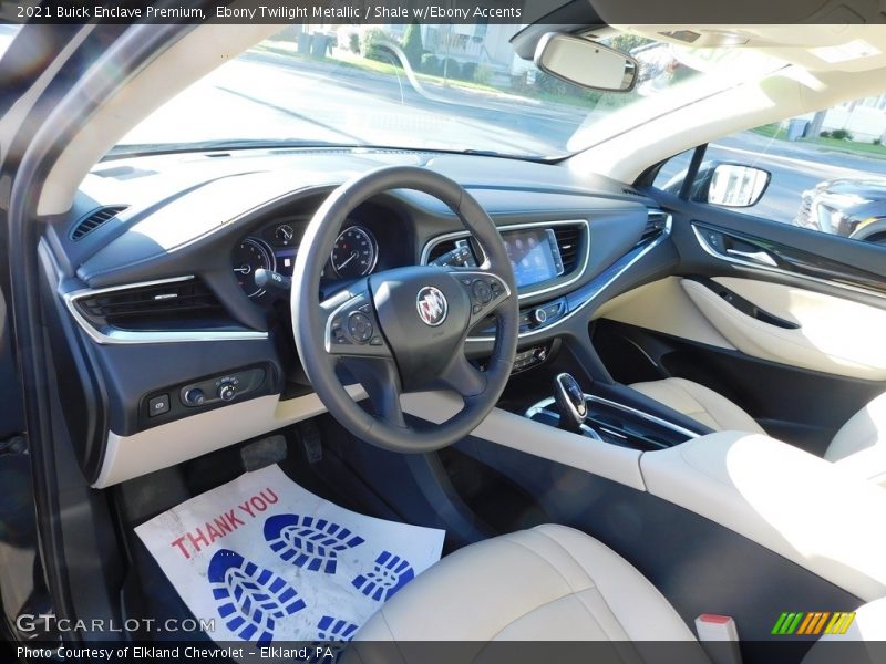  2021 Enclave Premium Shale w/Ebony Accents Interior