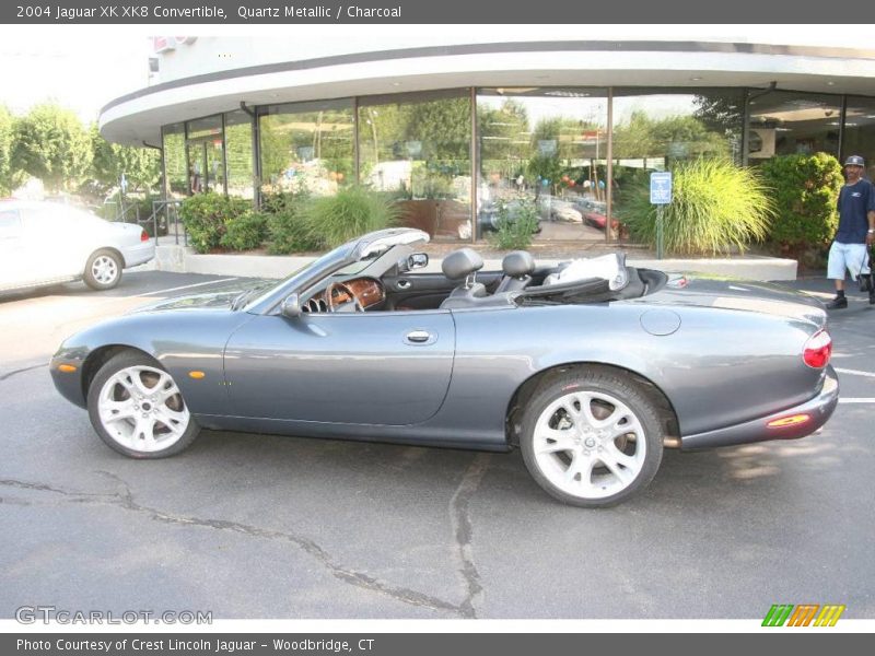 Quartz Metallic / Charcoal 2004 Jaguar XK XK8 Convertible
