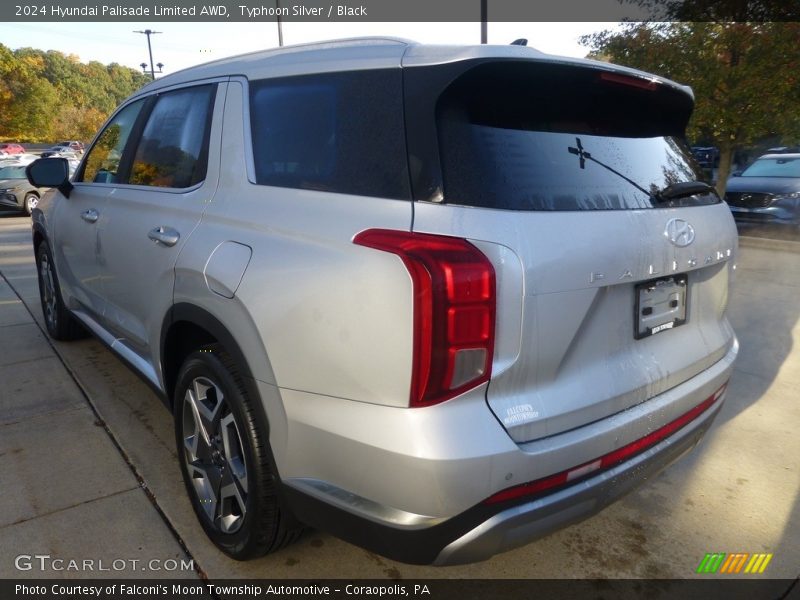 Typhoon Silver / Black 2024 Hyundai Palisade Limited AWD