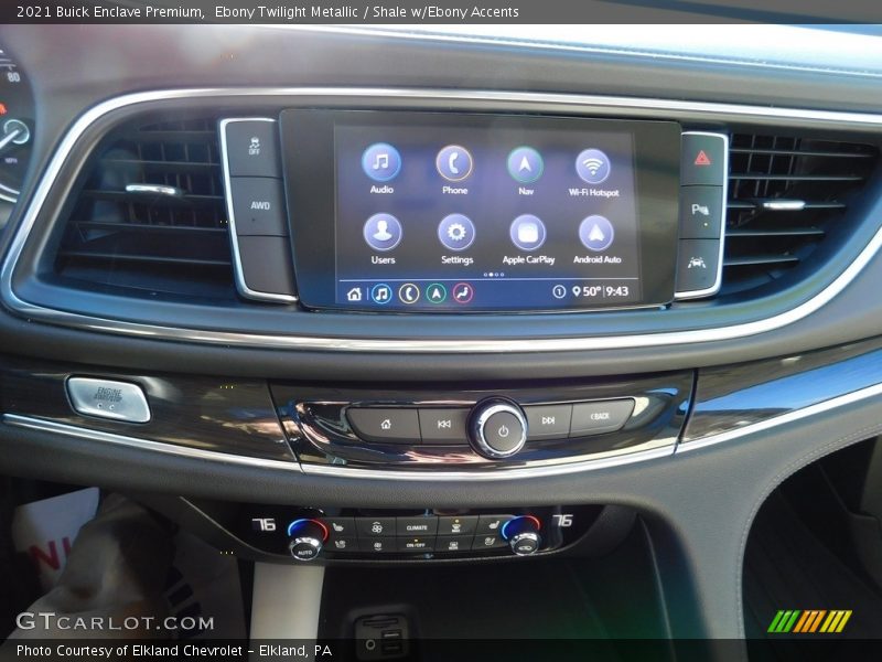 Controls of 2021 Enclave Premium
