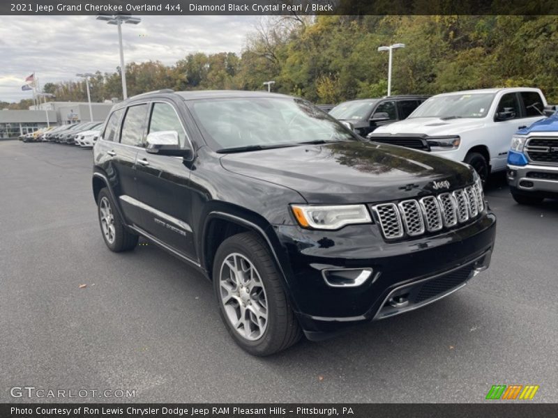 Diamond Black Crystal Pearl / Black 2021 Jeep Grand Cherokee Overland 4x4