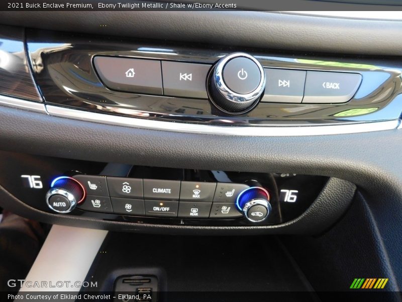 Controls of 2021 Enclave Premium