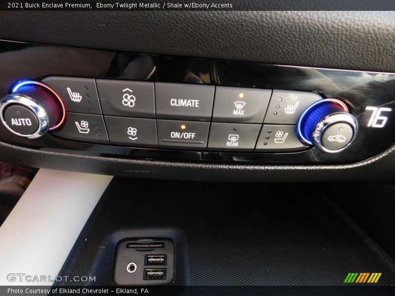 Controls of 2021 Enclave Premium