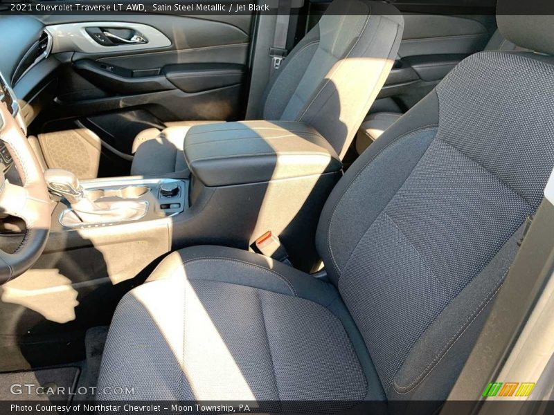 Satin Steel Metallic / Jet Black 2021 Chevrolet Traverse LT AWD