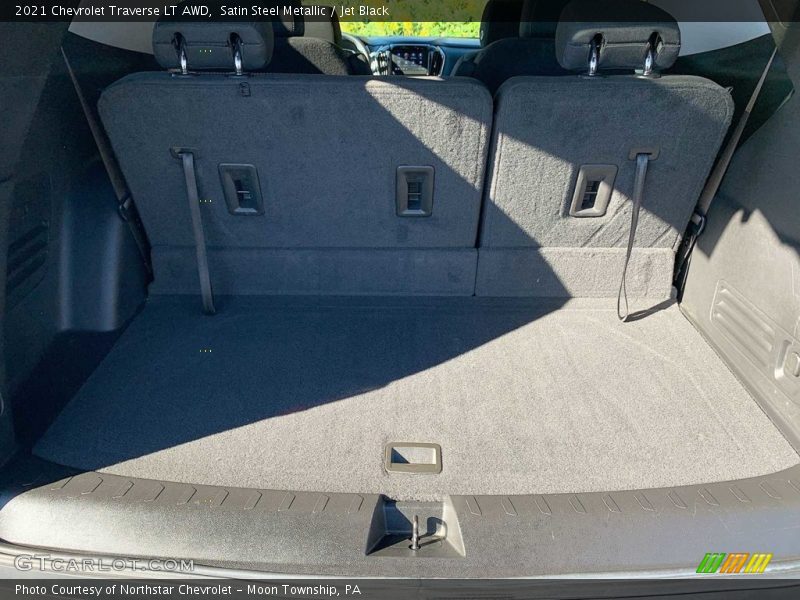 Satin Steel Metallic / Jet Black 2021 Chevrolet Traverse LT AWD