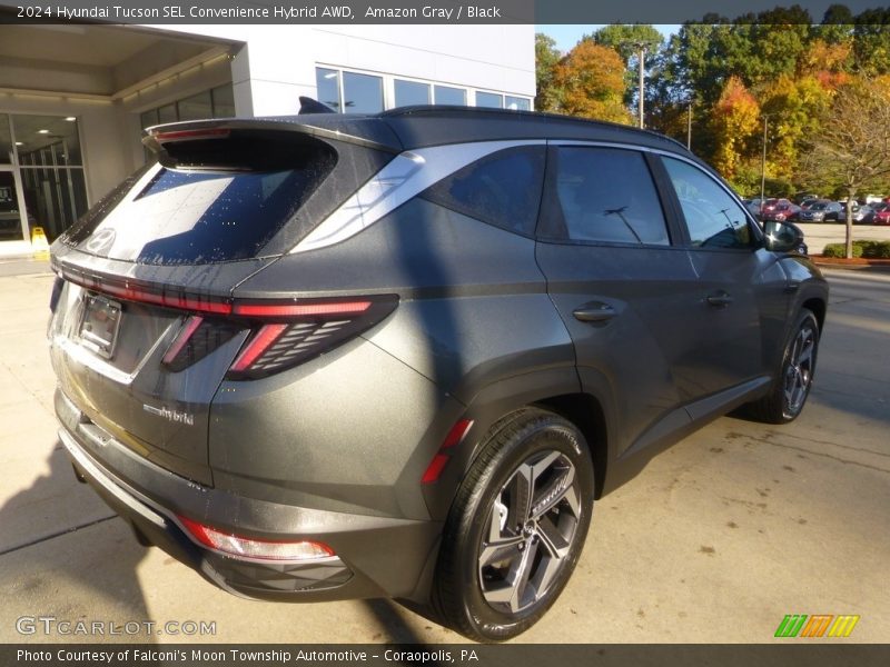 Amazon Gray / Black 2024 Hyundai Tucson SEL Convenience Hybrid AWD