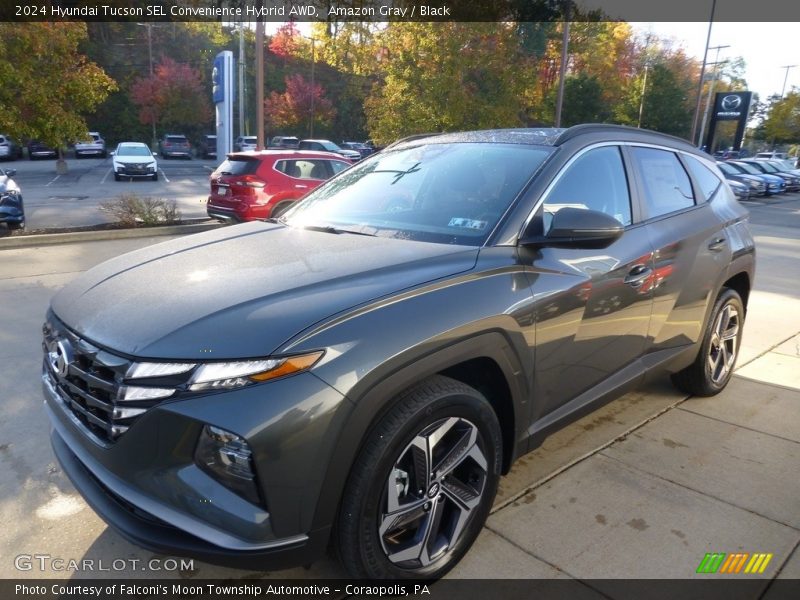 Amazon Gray / Black 2024 Hyundai Tucson SEL Convenience Hybrid AWD