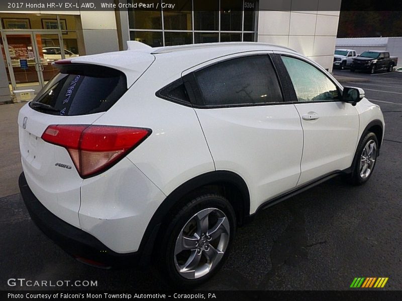 White Orchid Pearl / Gray 2017 Honda HR-V EX-L AWD