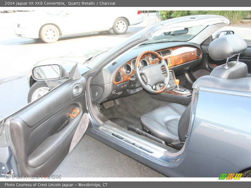 Quartz Metallic / Charcoal 2004 Jaguar XK XK8 Convertible