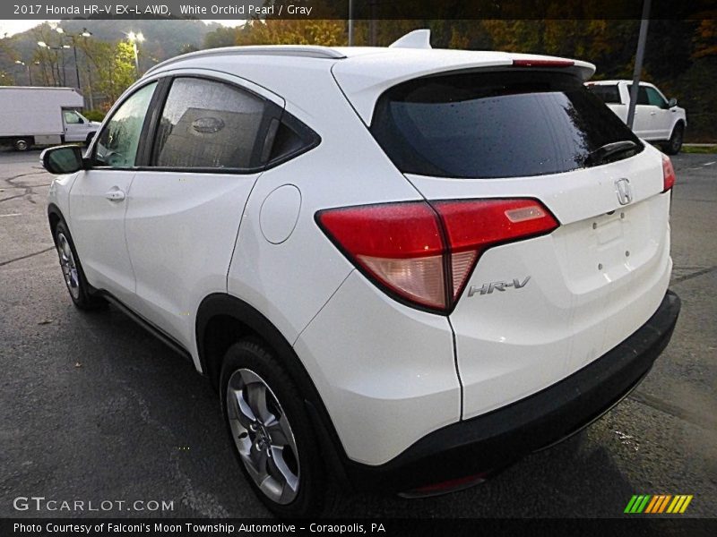 White Orchid Pearl / Gray 2017 Honda HR-V EX-L AWD