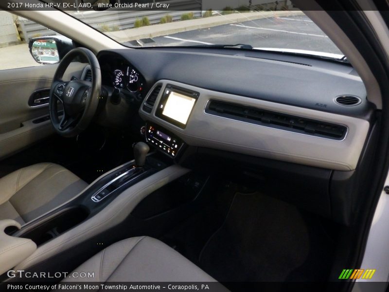 White Orchid Pearl / Gray 2017 Honda HR-V EX-L AWD