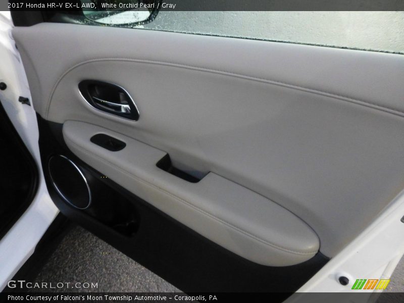 White Orchid Pearl / Gray 2017 Honda HR-V EX-L AWD