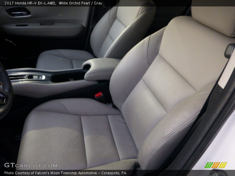 White Orchid Pearl / Gray 2017 Honda HR-V EX-L AWD